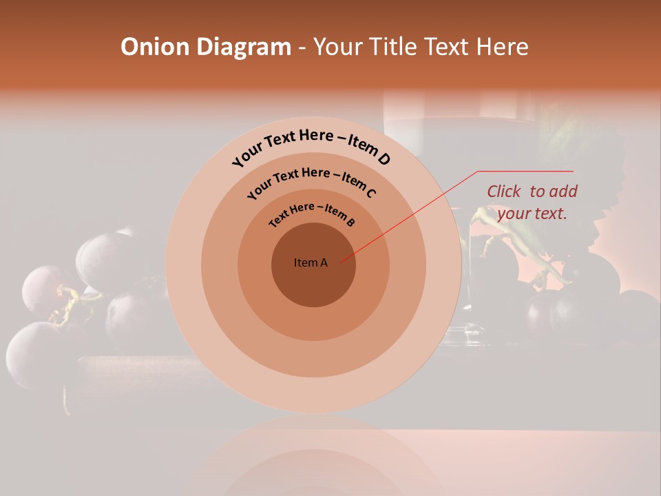 Vite Foglie Bicchiere PowerPoint Template