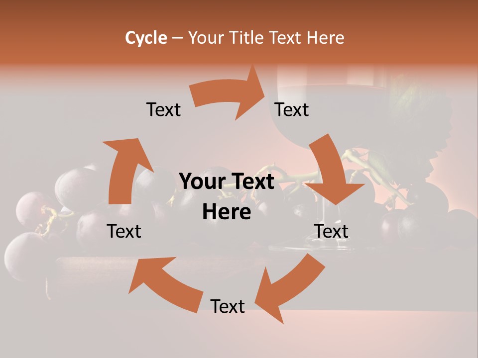 Vite Foglie Bicchiere PowerPoint Template