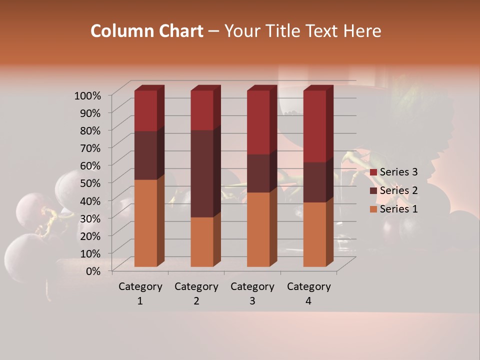 Vite Foglie Bicchiere PowerPoint Template