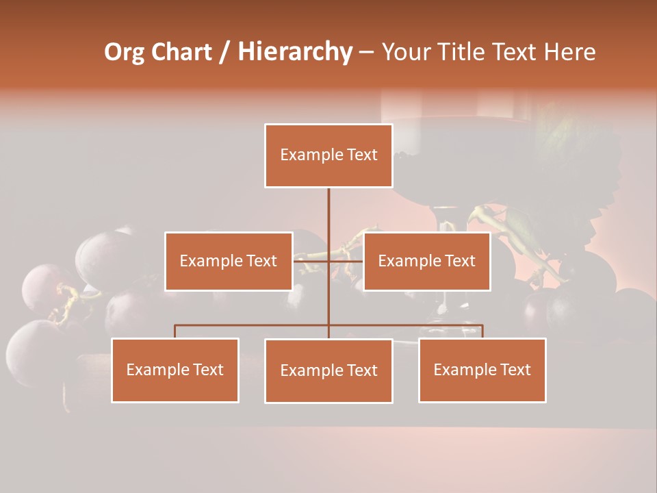 Vite Foglie Bicchiere PowerPoint Template