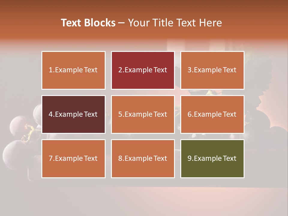 Vite Foglie Bicchiere PowerPoint Template