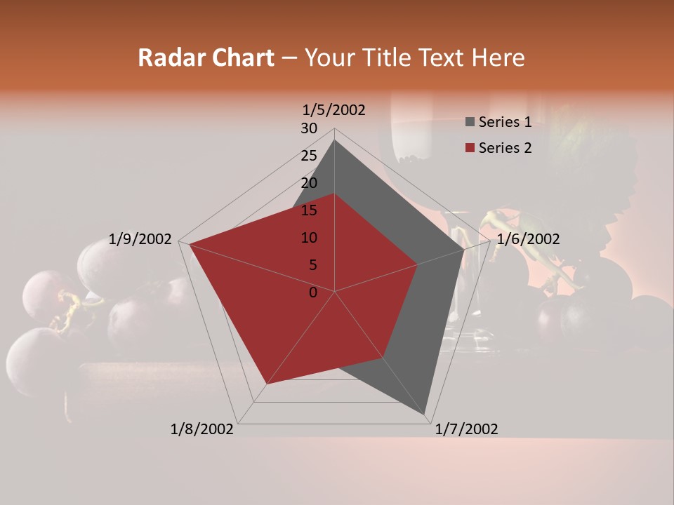 Vite Foglie Bicchiere PowerPoint Template