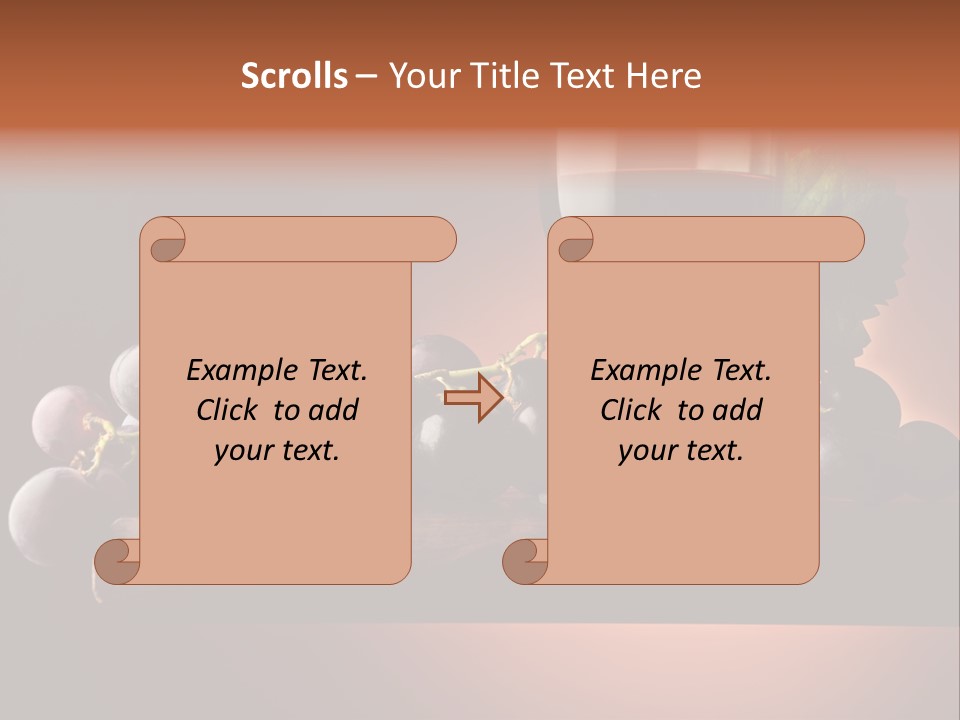 Vite Foglie Bicchiere PowerPoint Template