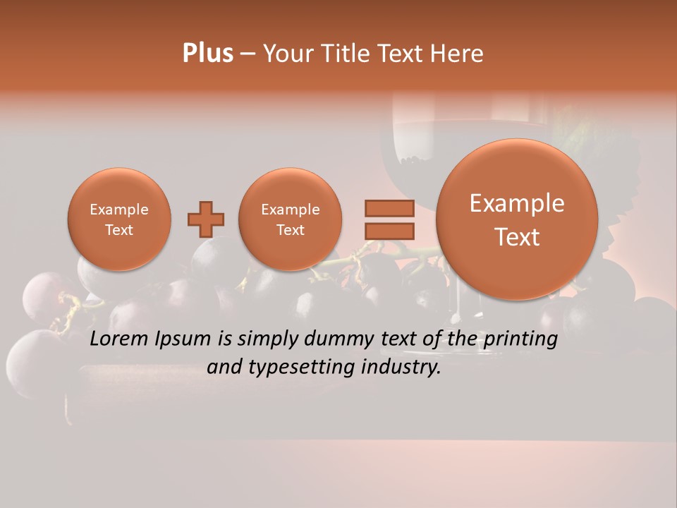 Vite Foglie Bicchiere PowerPoint Template