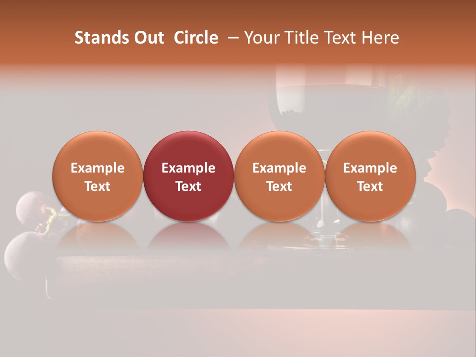 Vite Foglie Bicchiere PowerPoint Template