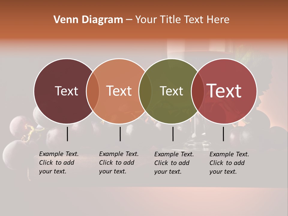 Vite Foglie Bicchiere PowerPoint Template