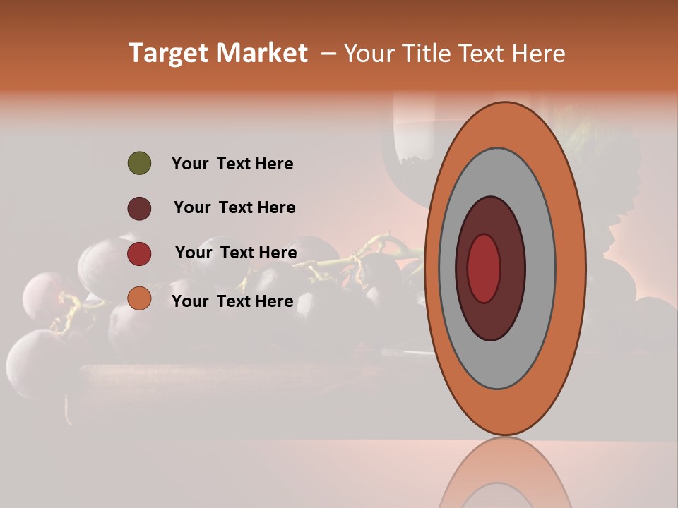 Vite Foglie Bicchiere PowerPoint Template