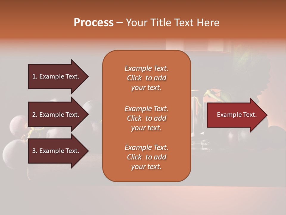 Vite Foglie Bicchiere PowerPoint Template