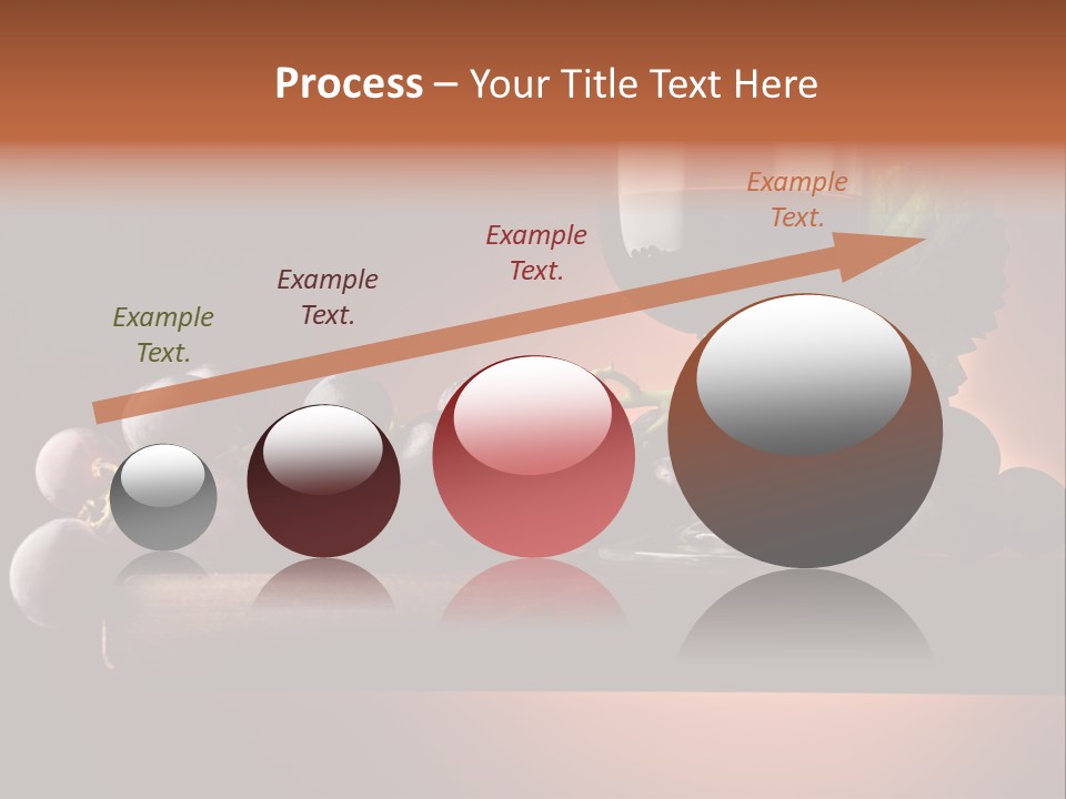 Vite Foglie Bicchiere PowerPoint Template