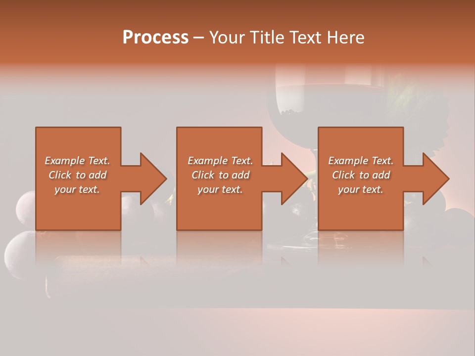 Vite Foglie Bicchiere PowerPoint Template