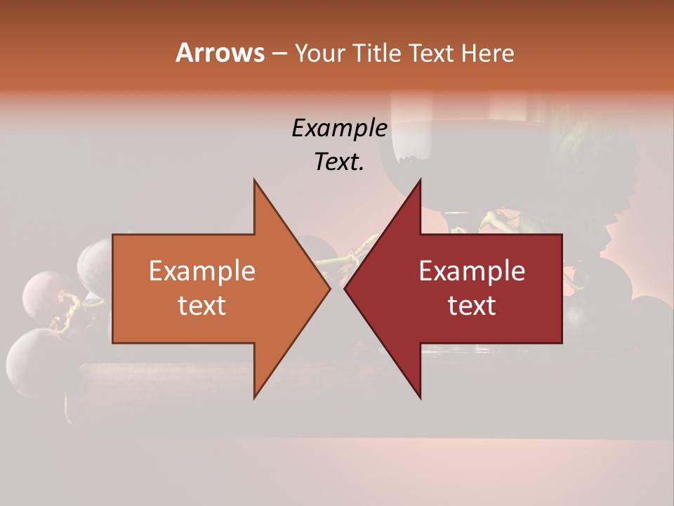 Vite Foglie Bicchiere PowerPoint Template