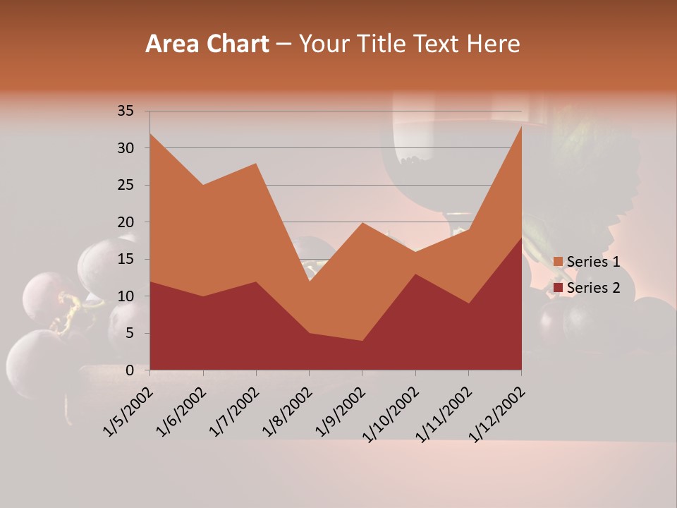 Vite Foglie Bicchiere PowerPoint Template