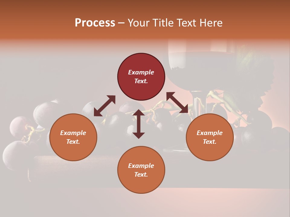 Vite Foglie Bicchiere PowerPoint Template