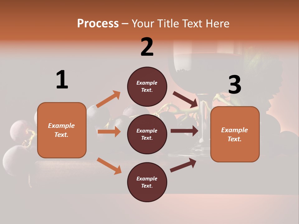 Vite Foglie Bicchiere PowerPoint Template