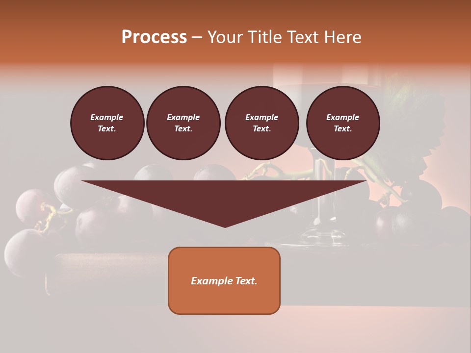 Vite Foglie Bicchiere PowerPoint Template