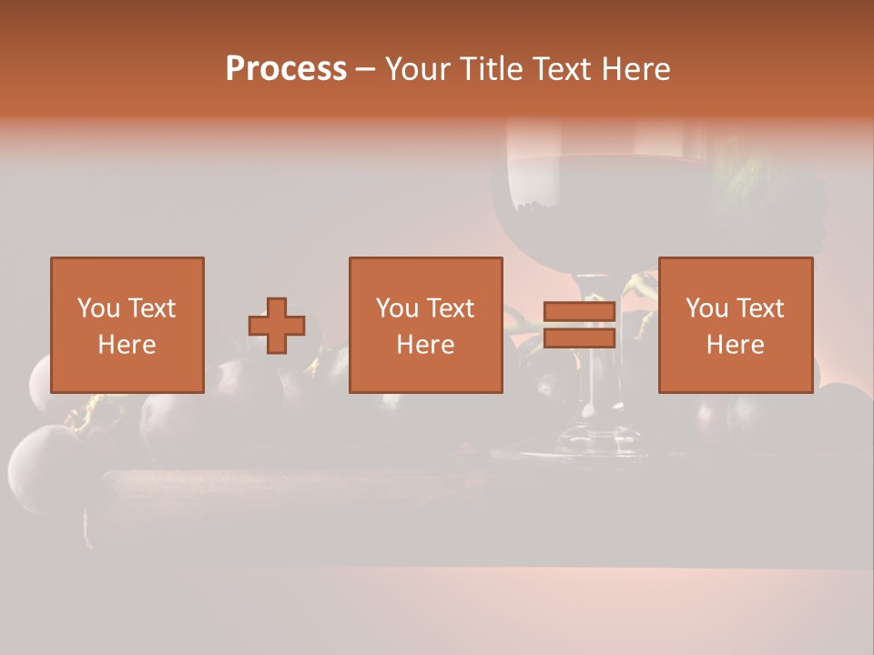 Vite Foglie Bicchiere PowerPoint Template