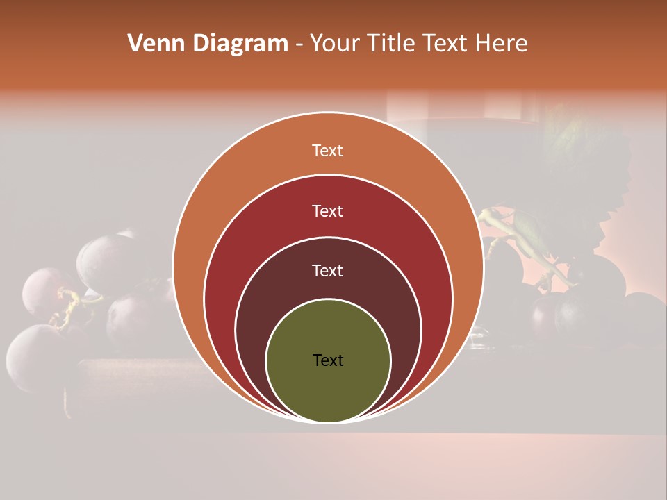 Vite Foglie Bicchiere PowerPoint Template