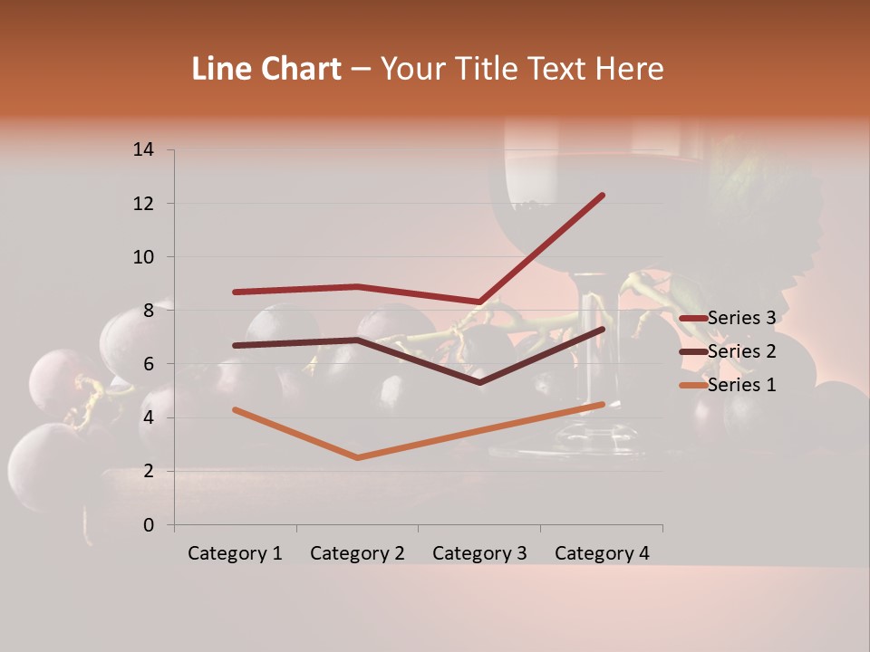 Vite Foglie Bicchiere PowerPoint Template