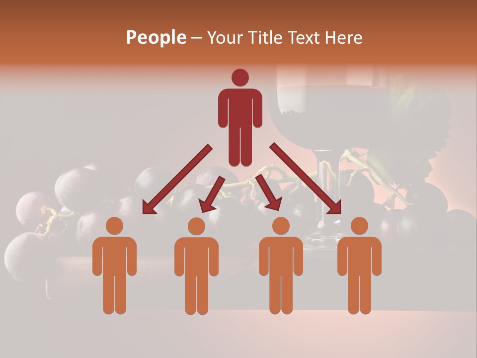 Vite Foglie Bicchiere PowerPoint Template