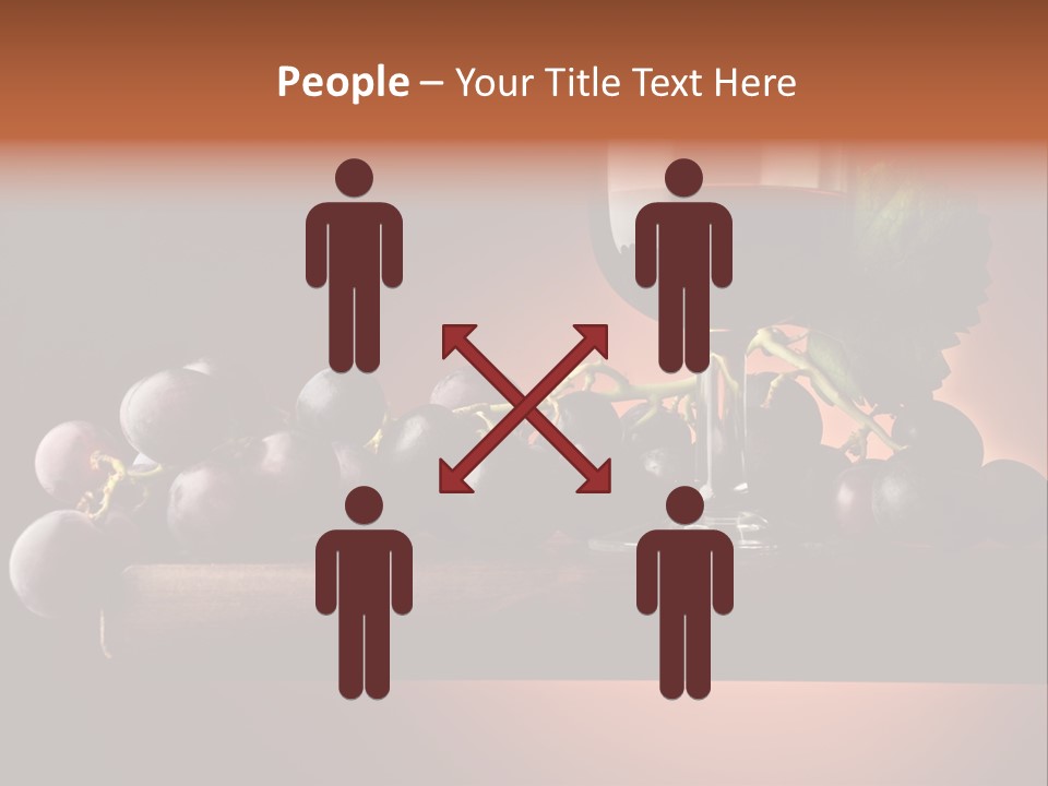 Vite Foglie Bicchiere PowerPoint Template