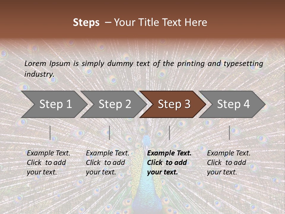 Beautiful Feather Bright PowerPoint Template