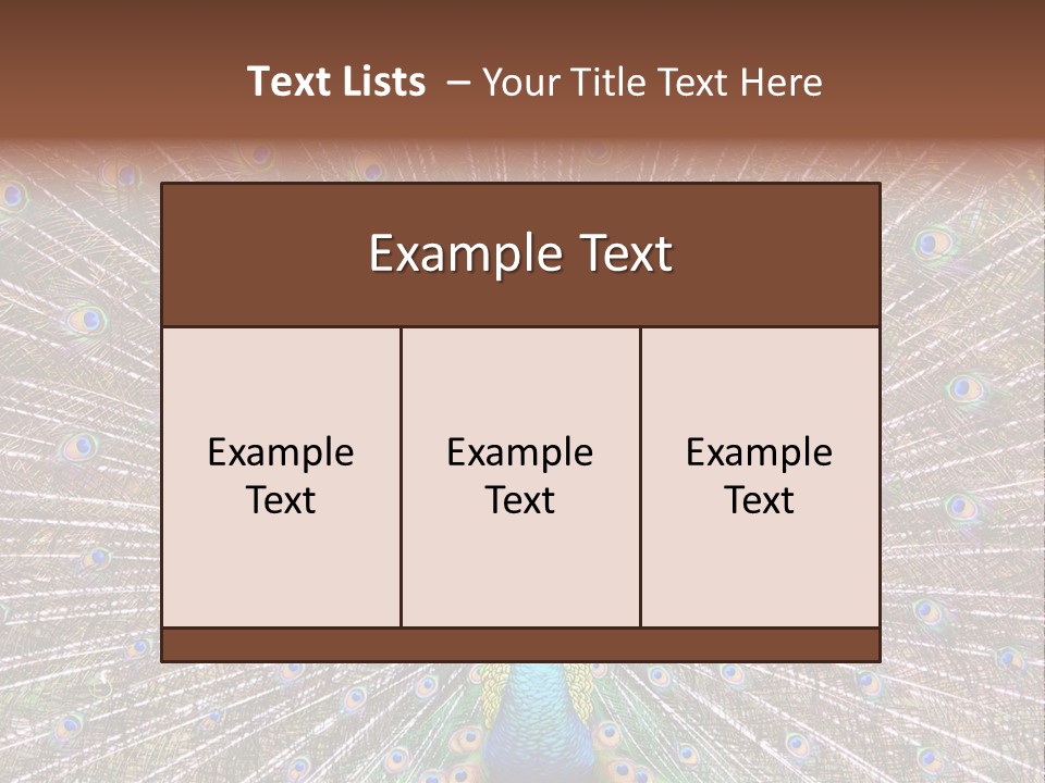 Beautiful Feather Bright PowerPoint Template