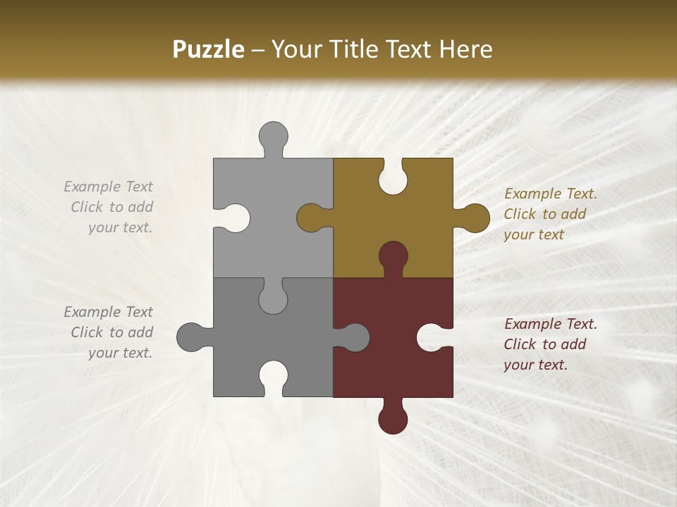 Show Animals White PowerPoint Template