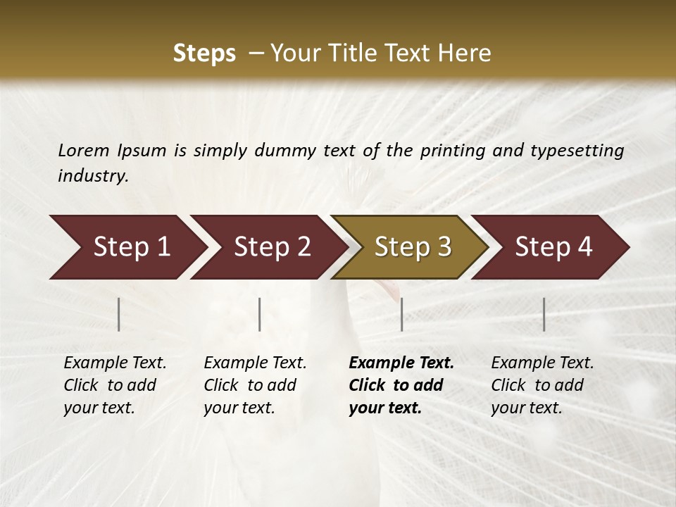 Show Animals White PowerPoint Template