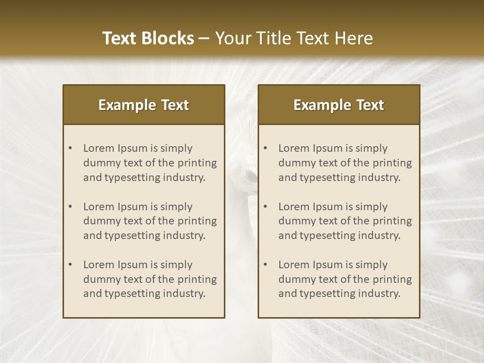 Show Animals White PowerPoint Template