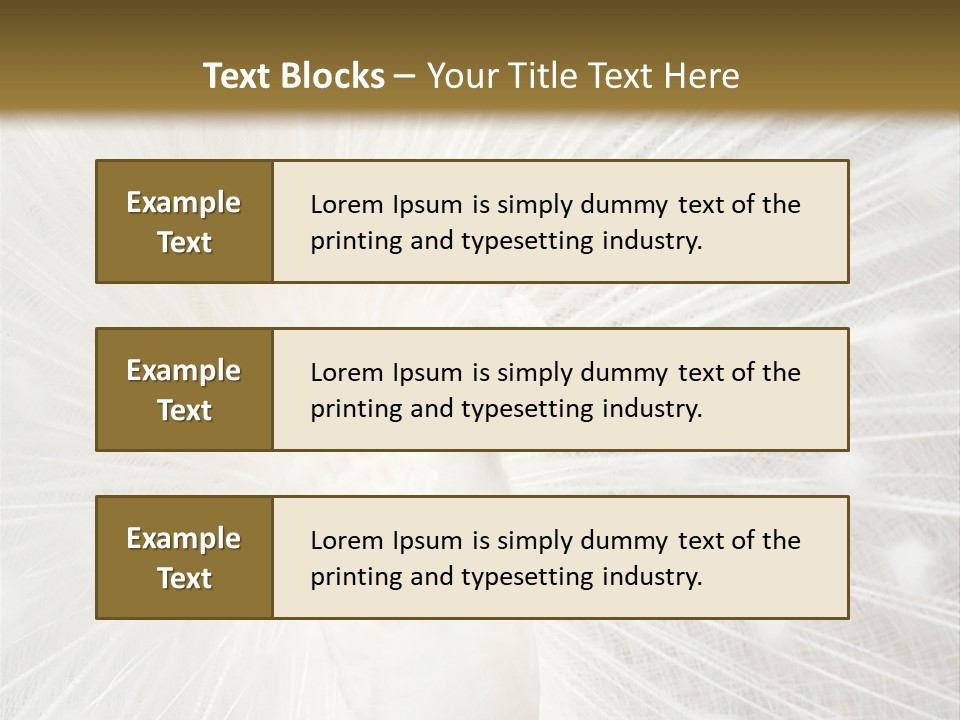 Show Animals White PowerPoint Template