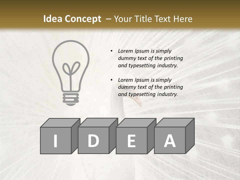 Show Animals White PowerPoint Template