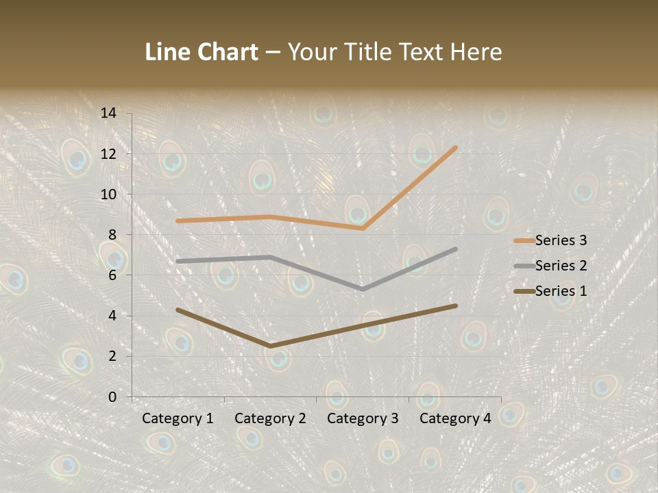 Imponierend Imponiergehabe Peacock PowerPoint Template