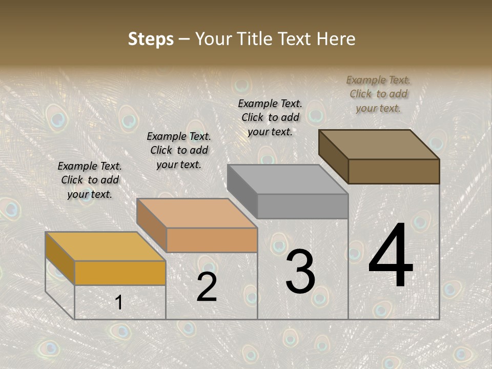Imponierend Imponiergehabe Peacock PowerPoint Template