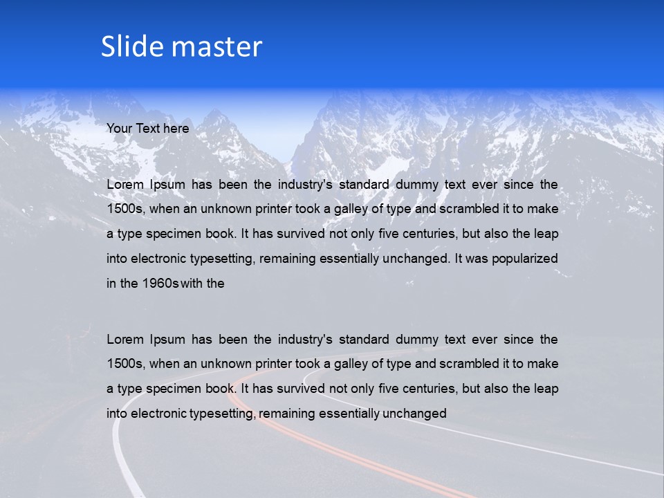 Teton Peaceful Grand Teton National Park PowerPoint Template