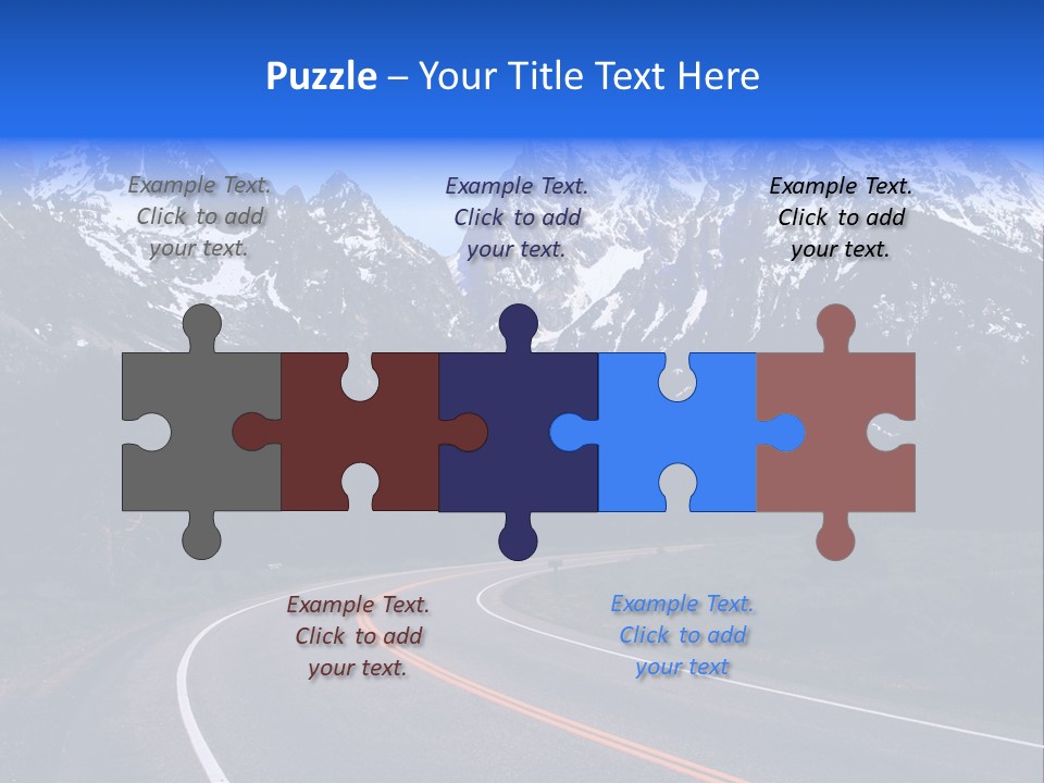 Teton Peaceful Grand Teton National Park PowerPoint Template