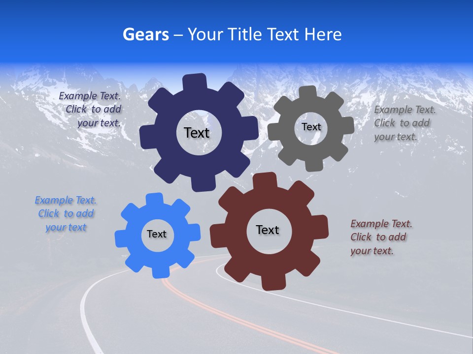 Teton Peaceful Grand Teton National Park PowerPoint Template