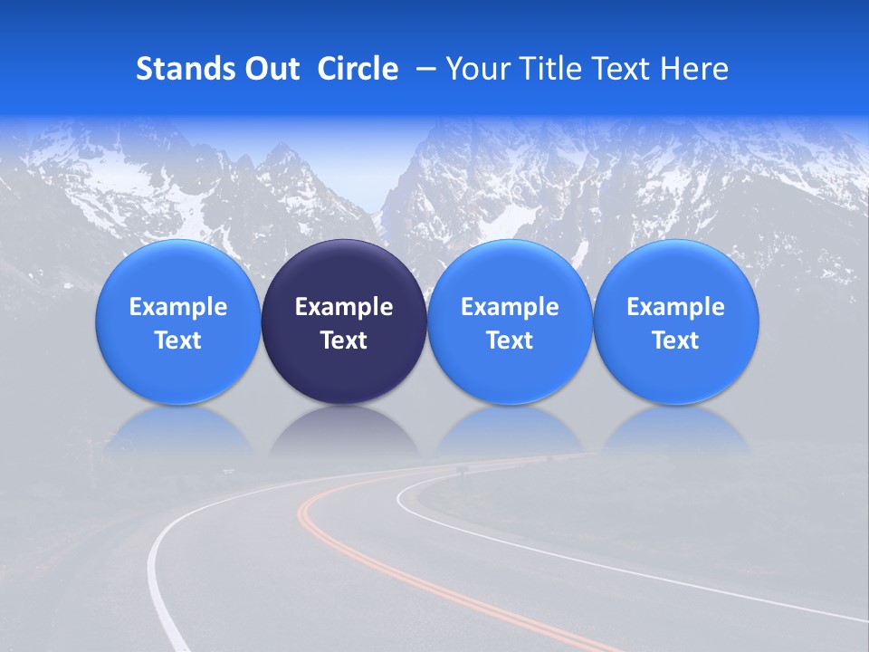 Teton Peaceful Grand Teton National Park PowerPoint Template