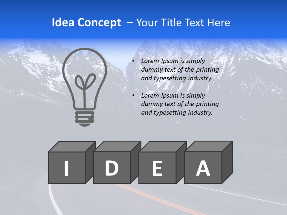 Teton Peaceful Grand Teton National Park PowerPoint Template