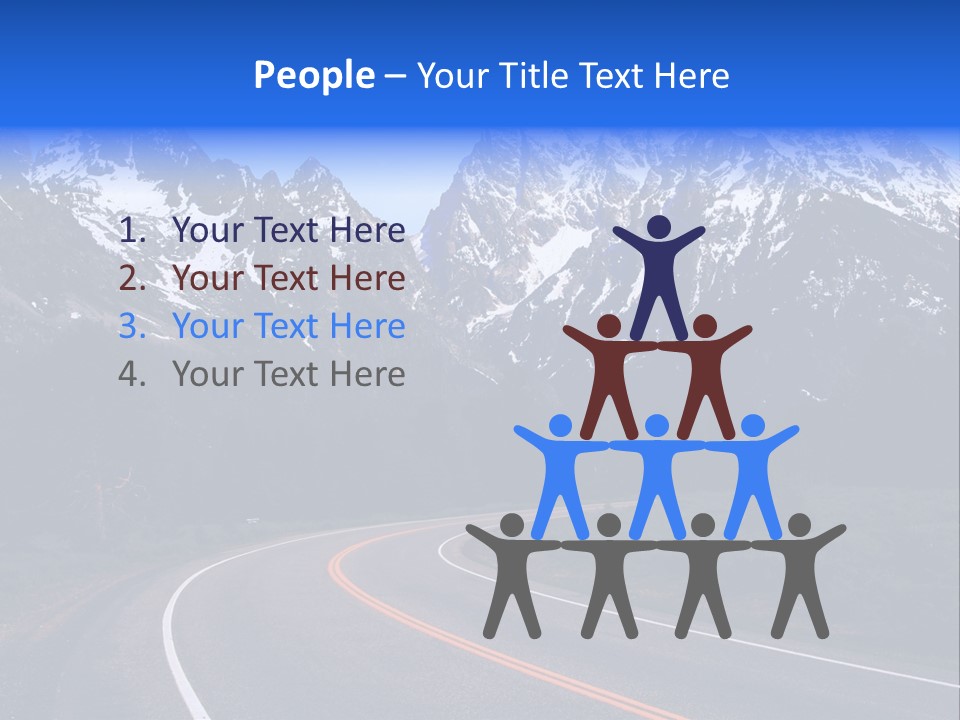 Teton Peaceful Grand Teton National Park PowerPoint Template