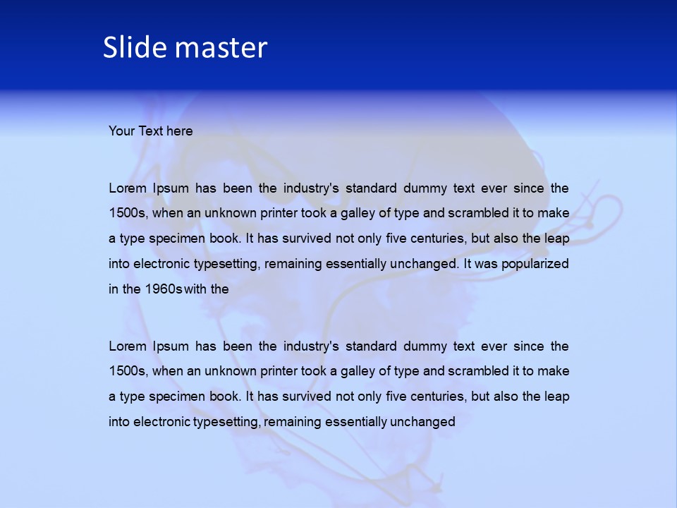 Dark Glowing Float PowerPoint Template