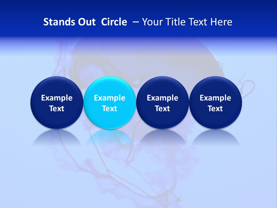 Dark Glowing Float PowerPoint Template