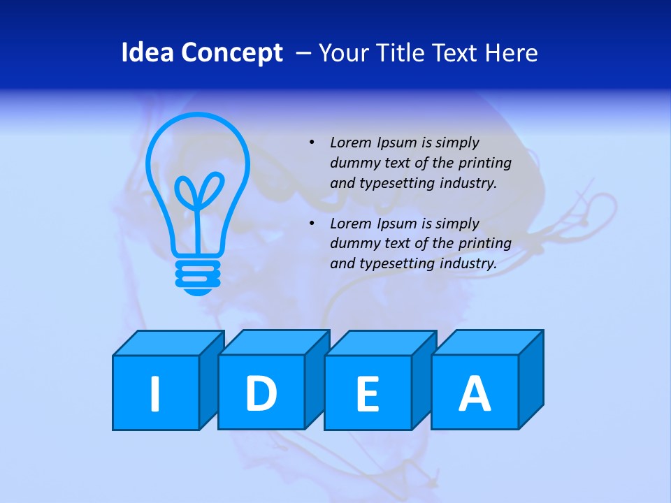 Dark Glowing Float PowerPoint Template