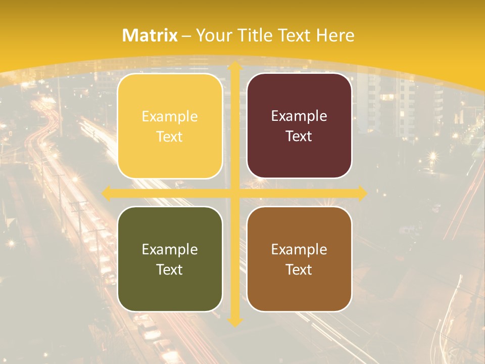 Sunrise Buildings Business PowerPoint Template