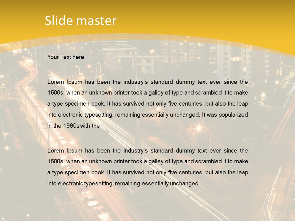 Sunrise Buildings Business PowerPoint Template