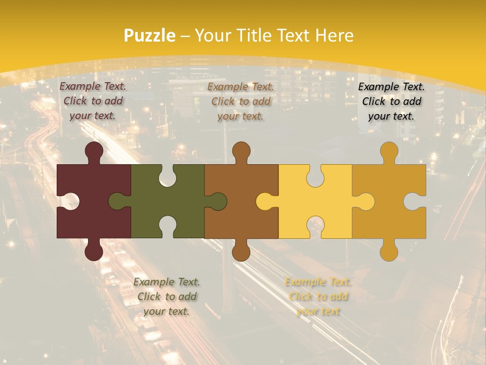 Sunrise Buildings Business PowerPoint Template