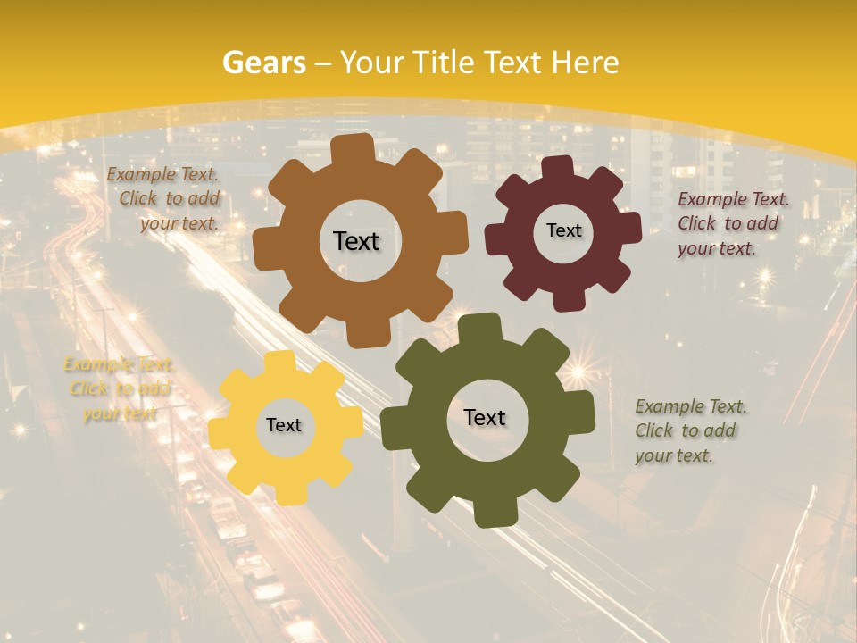 Sunrise Buildings Business PowerPoint Template