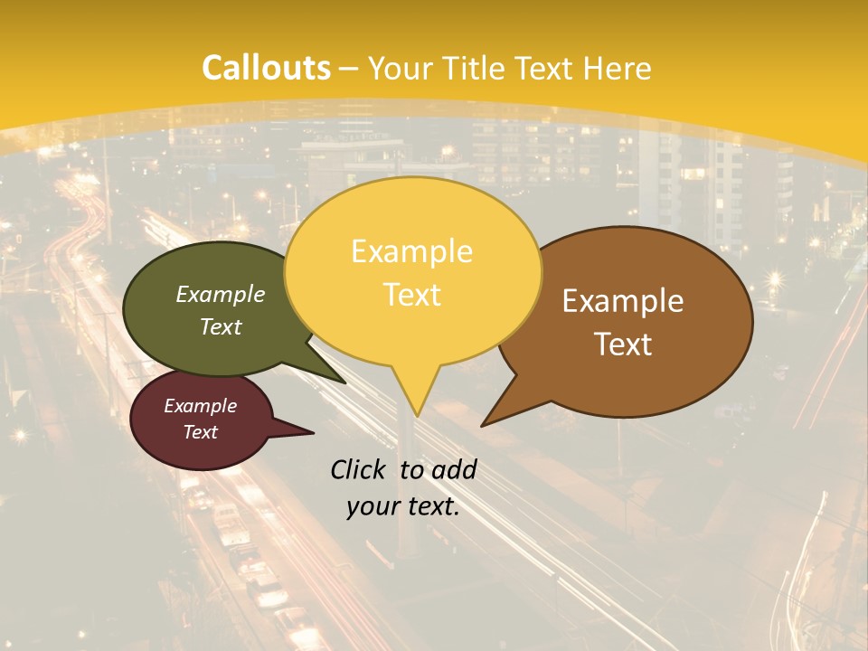 Sunrise Buildings Business PowerPoint Template