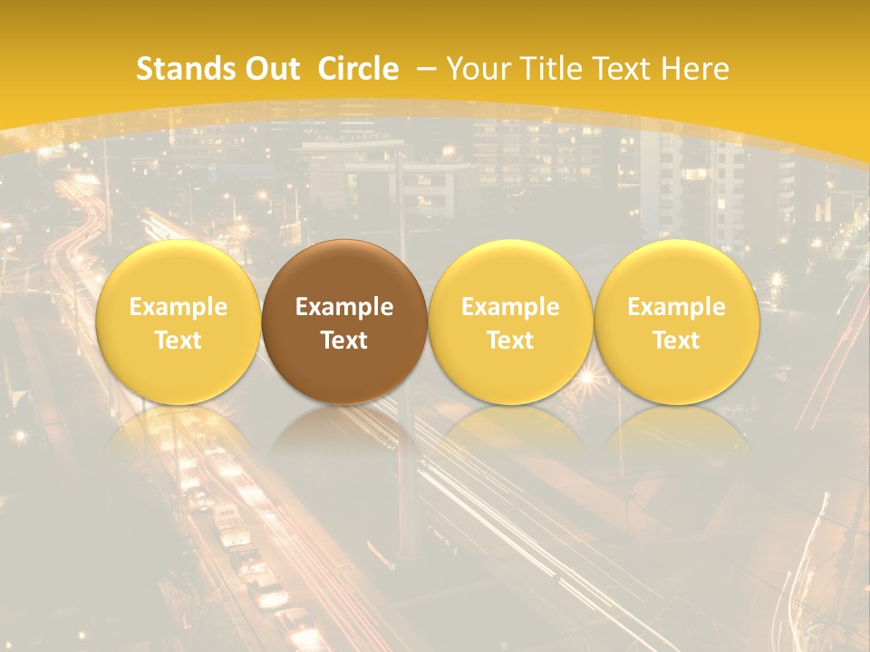 Sunrise Buildings Business PowerPoint Template