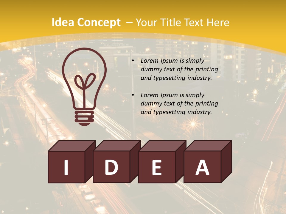 Sunrise Buildings Business PowerPoint Template