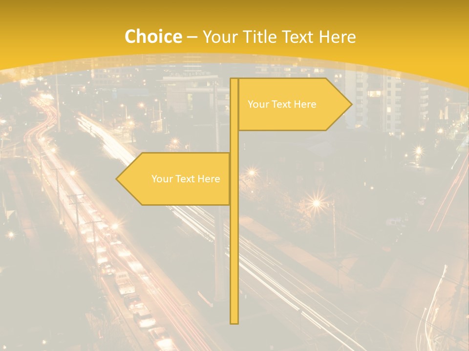 Sunrise Buildings Business PowerPoint Template